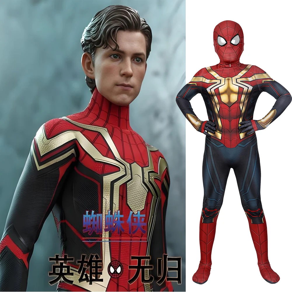 Boys Iron SpiderMan No Way Home Cosplay Peter Parker Superhero Costume Spandex Zentai Bodysuits Halloween Costume 3-10yrs Child
Boys Iron SpiderMan No Way Home Cosplay Peter Parker Superhero Costume Spandex Zentai Bodysuits Halloween Costume 3-10yrs Child