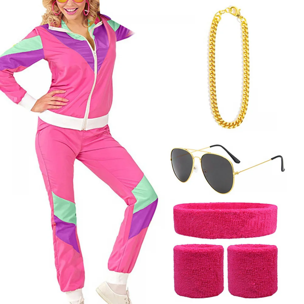 80s Tracksuit For Men Women Retro Hip Hop Windbreaker 80s Costume For Men Disco Tracksuit Outfit Set 90s Shell Suit
80s Tracksuit For Men Women Retro Hip Hop Windbreaker 80s Costume For Men Disco Tracksuit Outfit Set 90s Shell Suit