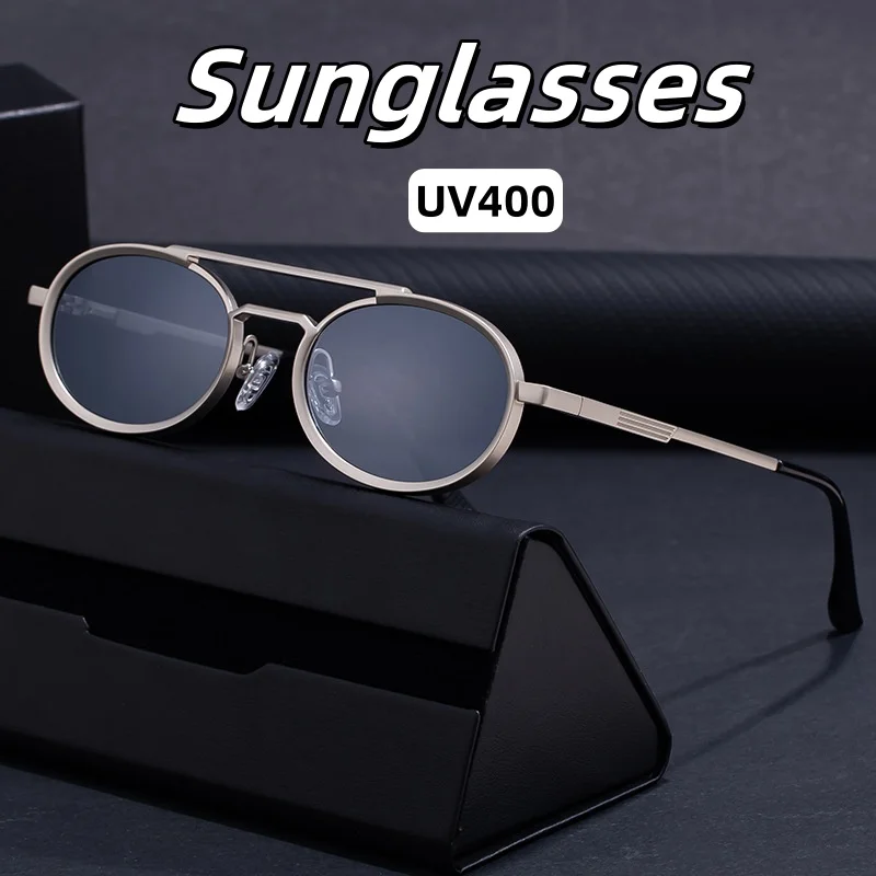 Retro Trendy Men's Outdoor Driving Travel Beach Sunglasses Round Metal Frame Eyeglasses UV400 Ultra Light Unisex Glasses
Retro Trendy Men's Outdoor Driving Travel Beach Sunglasses Round Metal Frame Eyeglasses UV400 Ultra Light Unisex Glasses