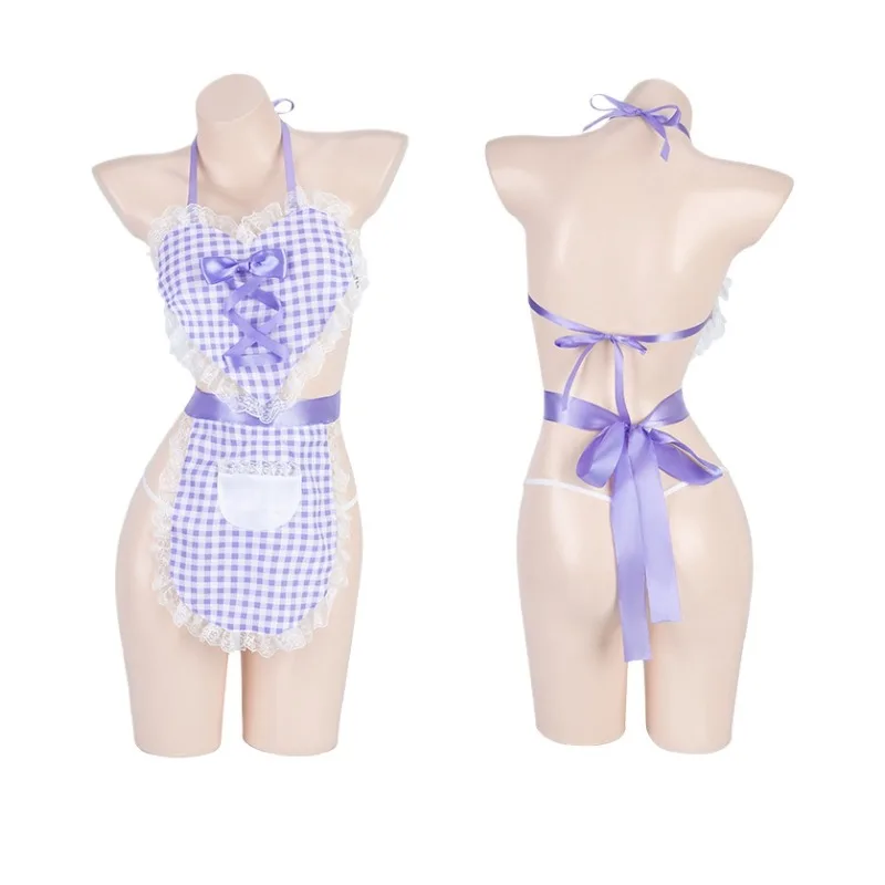 Sexy Womens Lingerie Hot Parties Maid Dress Up Retro Apron Porno Bowknot Lace up Neck Hanging Heart Cosplay Backless Costume
Sexy Womens Lingerie Hot Parties Maid Dress Up Retro Apron Porno Bowknot Lace up Neck Hanging Heart Cosplay Backless Costume