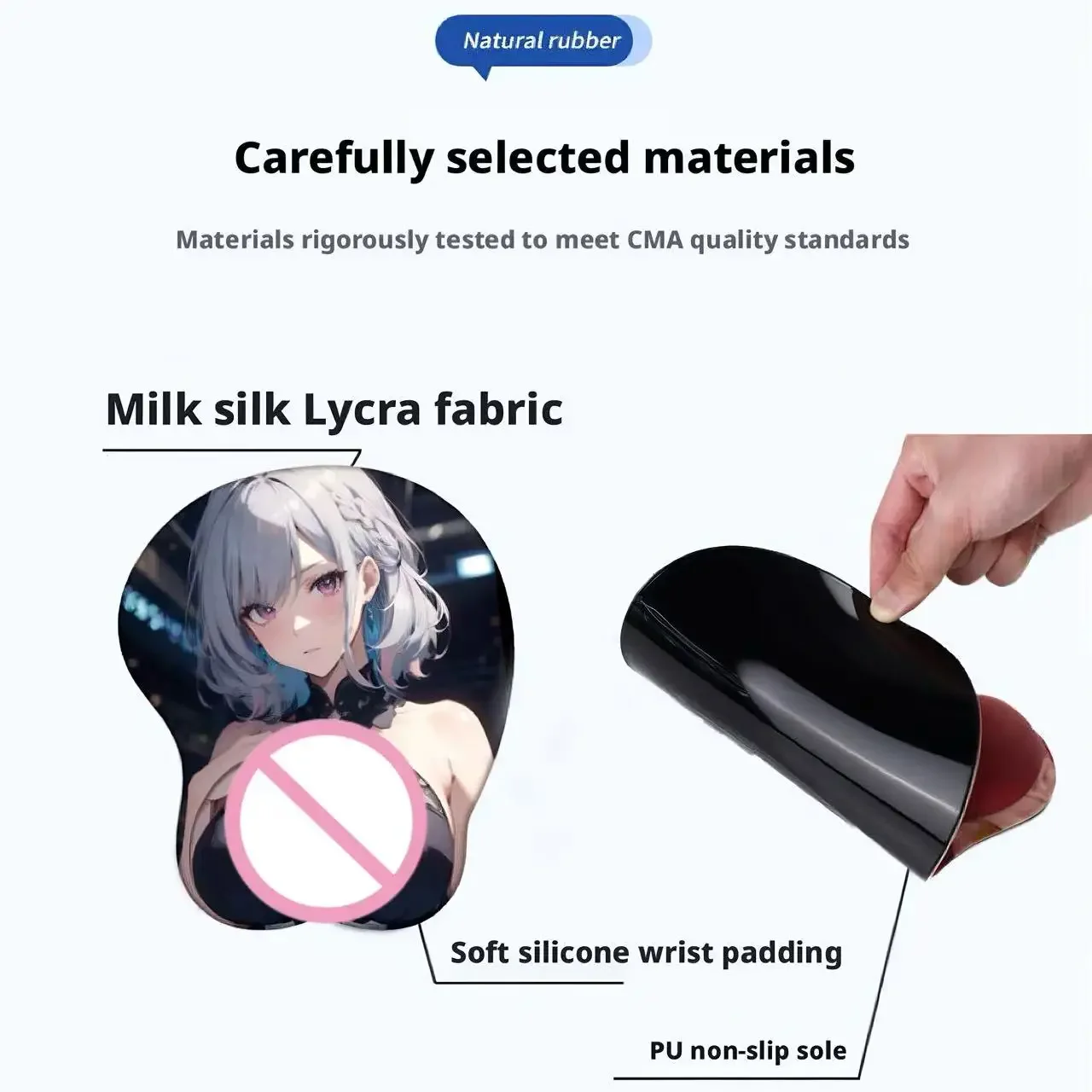 Anime Cartoon 3D Mouse Pad with Soft Wrist Rest Support Anti-Slip Cute Stereo Cartoon Wrist Pad for Office Gaming Pain Relief
Anime Cartoon 3D Mouse Pad with Soft Wrist Rest Support Anti-Slip Cute Stereo Cartoon Wrist Pad for Office Gaming Pain Relief