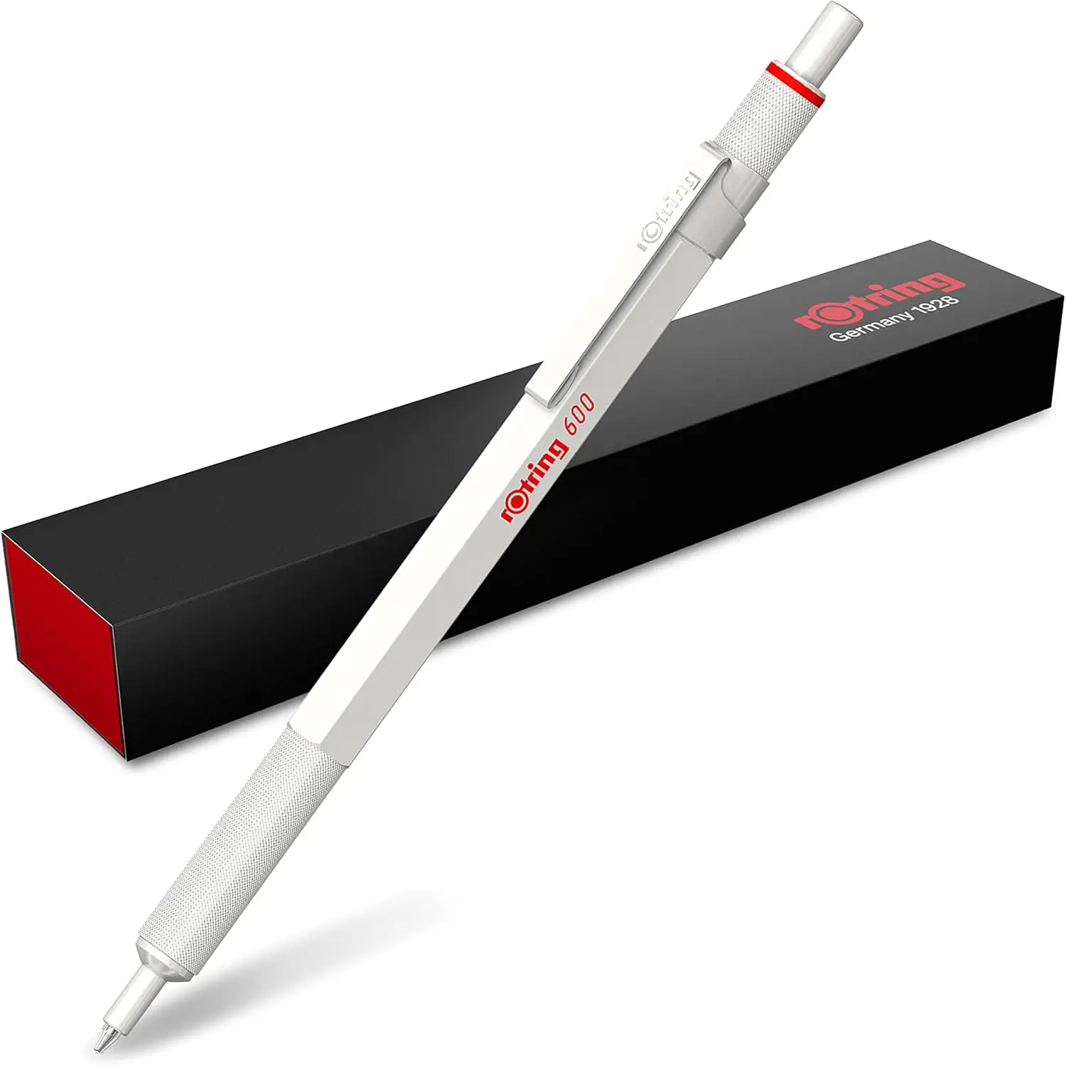 Premium Metallic Ballpoint Pen, Medium Point, Black Ink, Pearl White Barrel, Refillable - Smooth Writing & Comfort Grip
Premium Metallic Ballpoint Pen, Medium Point, Black Ink, Pearl White Barrel, Refillable - Smooth Writing & Comfort Grip