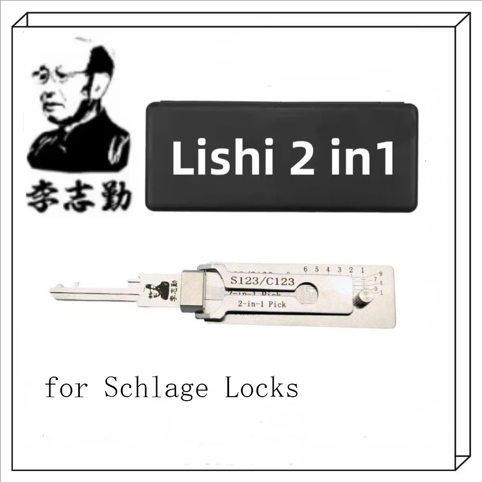 S123/C123 Lishi 2-in-1 LOCKSMITH TOOL for Schlage Locks
S123/C123 Lishi 2-in-1 LOCKSMITH TOOL for Schlage Locks