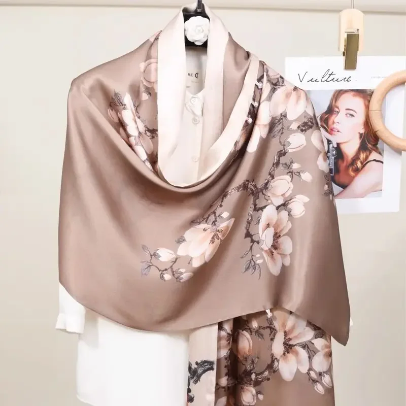 Silk Scarf Women Double buckle silk scarf women new Printed Fashion Female Natural mulberry silk scarf shawl E5776
Silk Scarf Women Double buckle silk scarf women new Printed Fashion Female Natural mulberry silk scarf shawl E5776