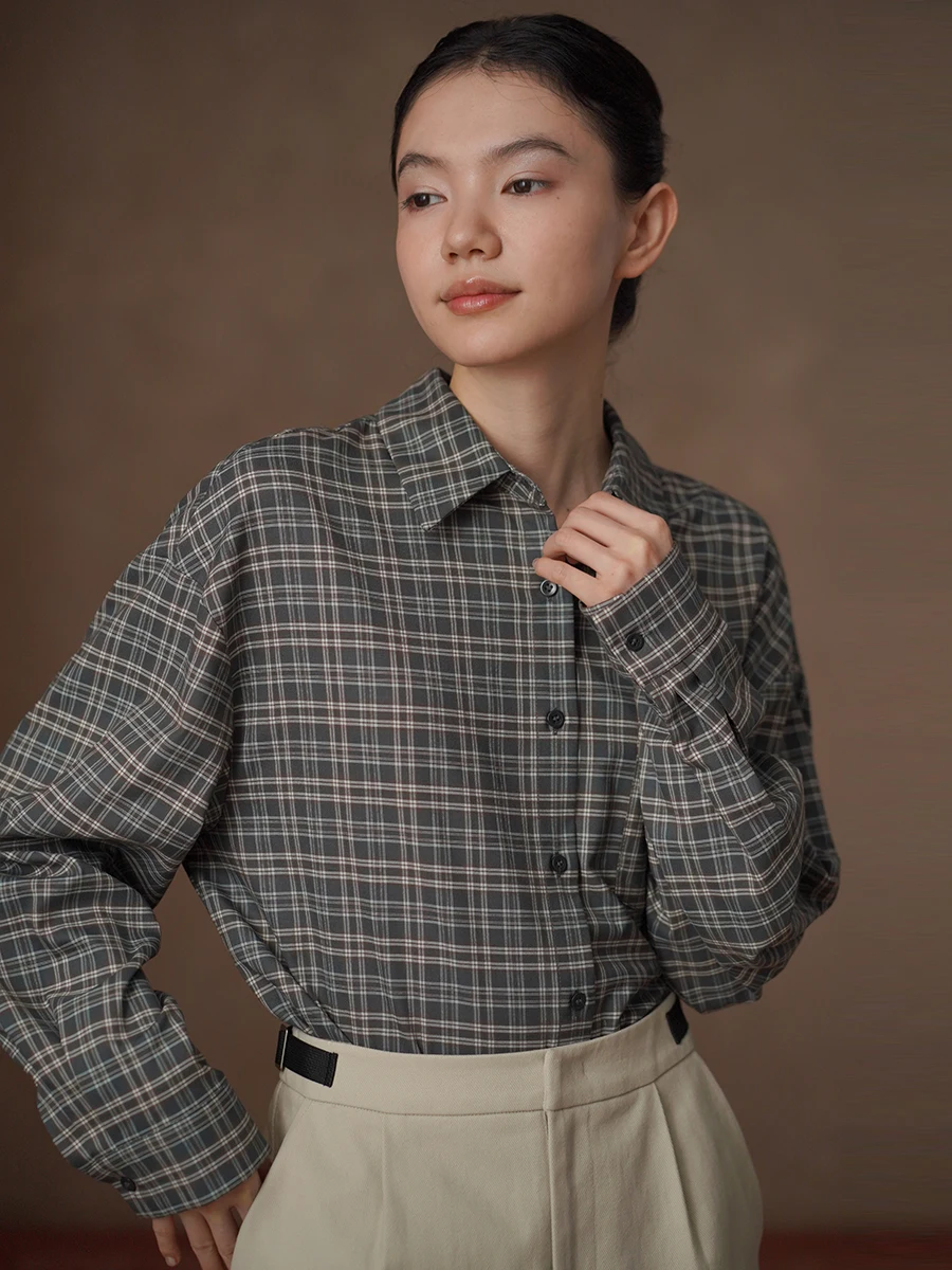 Женская винтажная рубашка Hacikis Miss Madras в клетку с открытыми плечами, в британском стиле, с воротником-стойкой, с длинными рукавами, повседневный модный топ
Женская винтажная рубашка Hacikis Miss Madras в клетку с открытыми плечами, в британском стиле, с воротником-стойкой, с длинными рукавами, повседневный модный топ