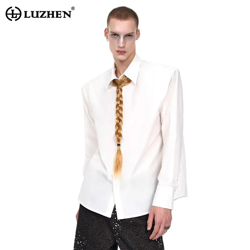 LUZHEN Fashion Personalized Necktie Decorate Elegant Shoulder Pad Long Sleeve Shirts Men's Autumn 2025 New Stylish Tops JY3919
LUZHEN Fashion Personalized Necktie Decorate Elegant Shoulder Pad Long Sleeve Shirts Men's Autumn 2025 New Stylish Tops JY3919