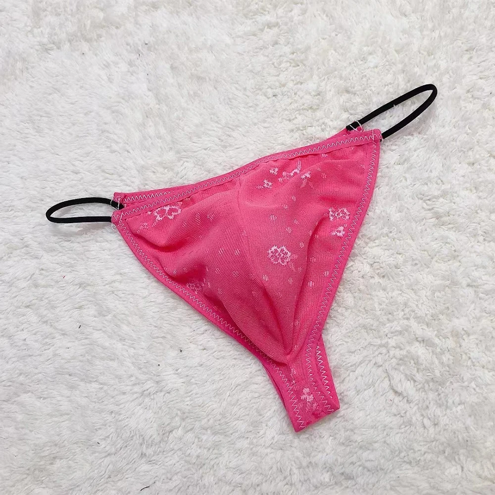 1pc Men Sheer Printed Bulge Pouch G-Strings Elastic Briefs Thongs Underwear Sexy Thin Strap Tanga Lingerie
1pc Men Sheer Printed Bulge Pouch G-Strings Elastic Briefs Thongs Underwear Sexy Thin Strap Tanga Lingerie