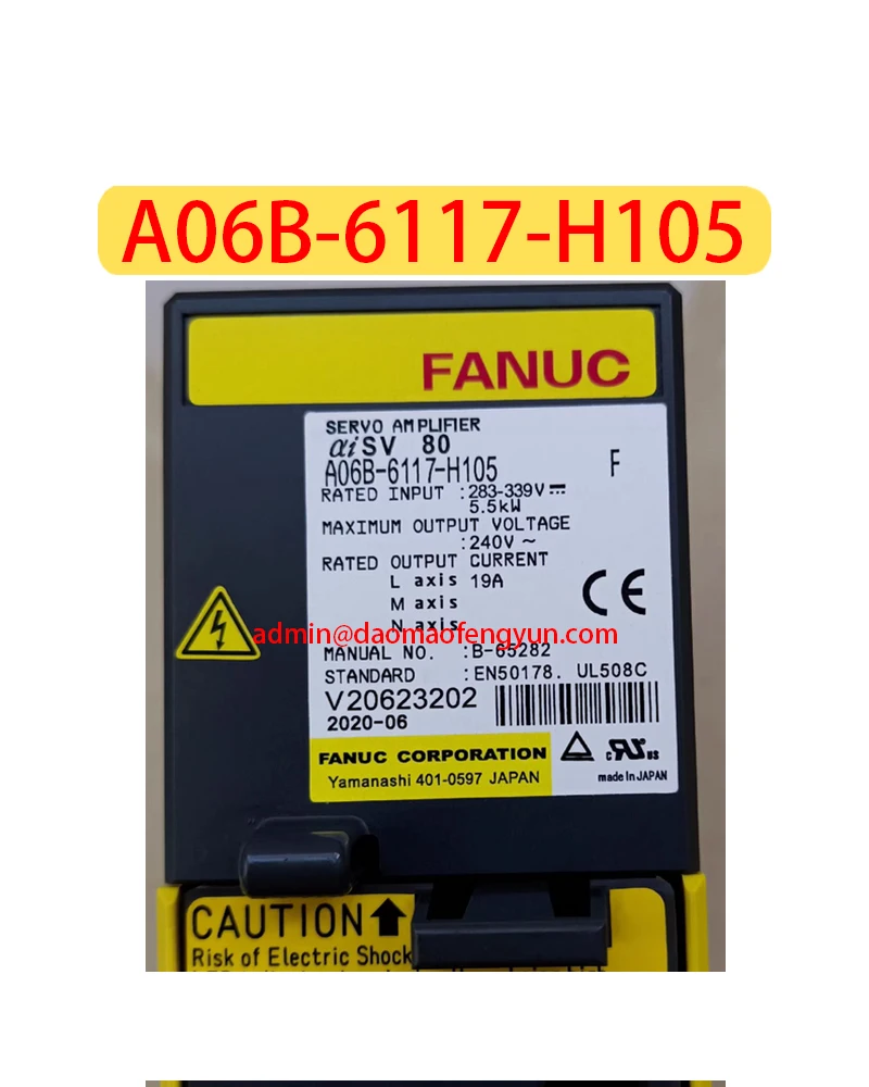 A06B-6117-H105 Used Servo Drive A06B 6117 H105,Fast shipping
A06B-6117-H105 Used Servo Drive A06B 6117 H105,Fast shipping