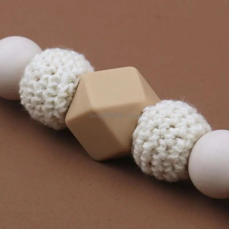 4Pcs Baby Pacifier Chain Wooden Clip Crochet Beads Teether Pacifier Chain Clip Rattle Teething Bracelets Newborn Toy
4Pcs Baby Pacifier Chain Wooden Clip Crochet Beads Teether Pacifier Chain Clip Rattle Teething Bracelets Newborn Toy