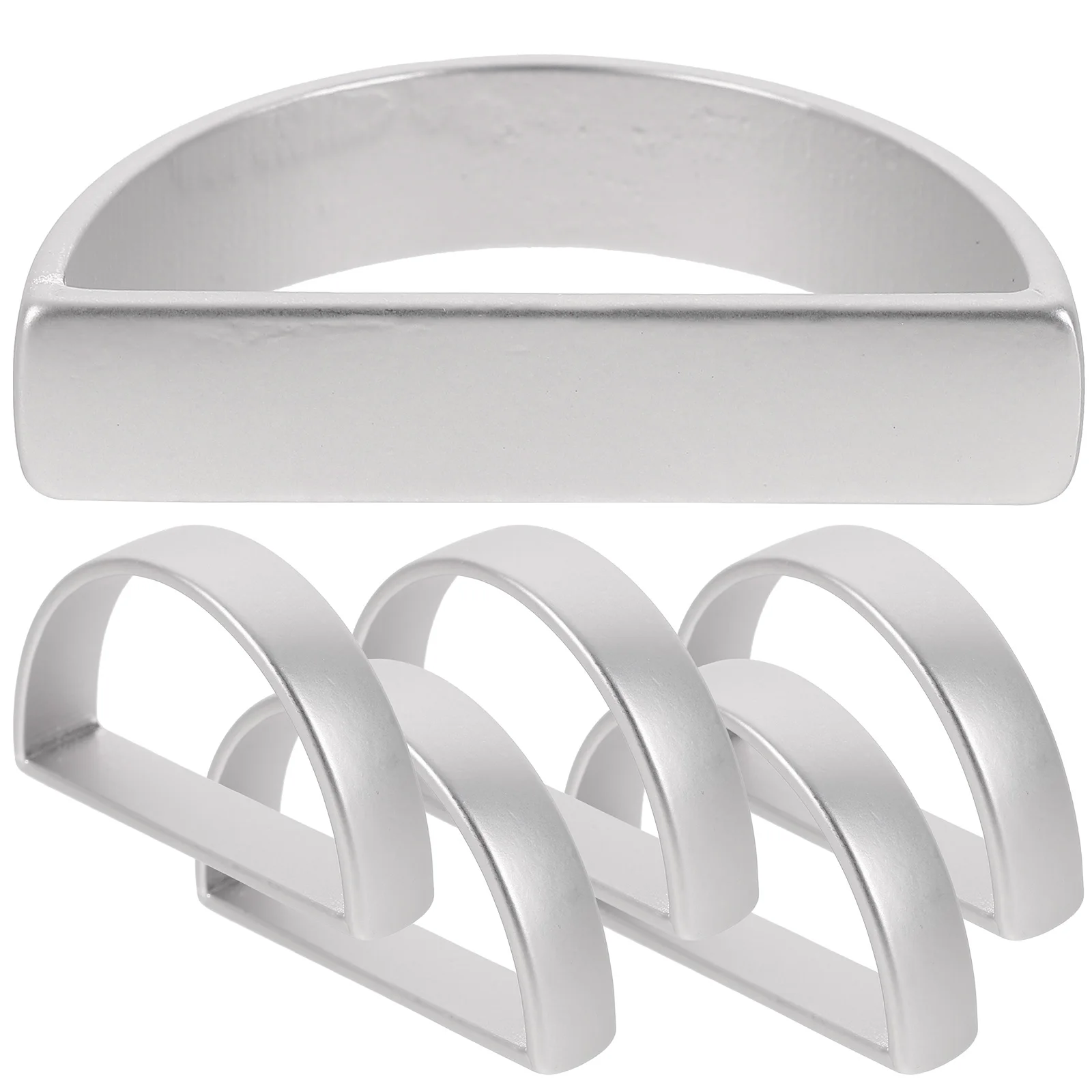 6pcs D-shaped Napkin Rings Zinc Alloy Semi-circular Decorative Wedding Banquet Table Serviette Holders Ornament
6pcs D-shaped Napkin Rings Zinc Alloy Semi-circular Decorative Wedding Banquet Table Serviette Holders Ornament