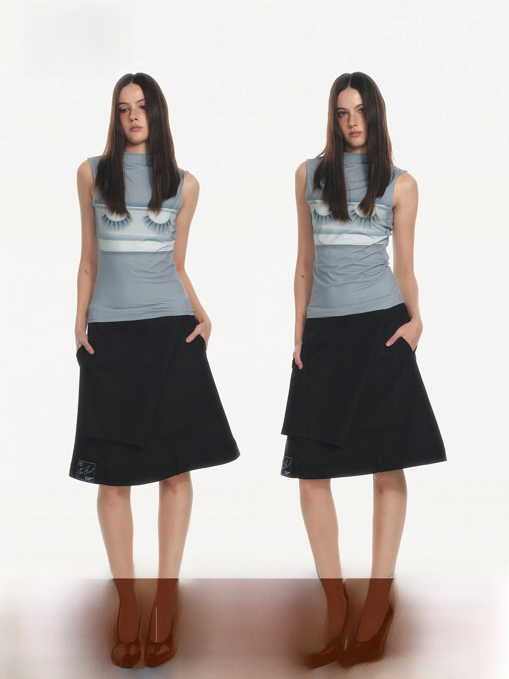Three Goood Office High Rank Inverted Waist Label Design Personality Patchwork Skirt Breathable Casual Low Waist A-Line Skirt
Three Goood Office High Rank Inverted Waist Label Design Personality Patchwork Skirt Breathable Casual Low Waist A-Line Skirt