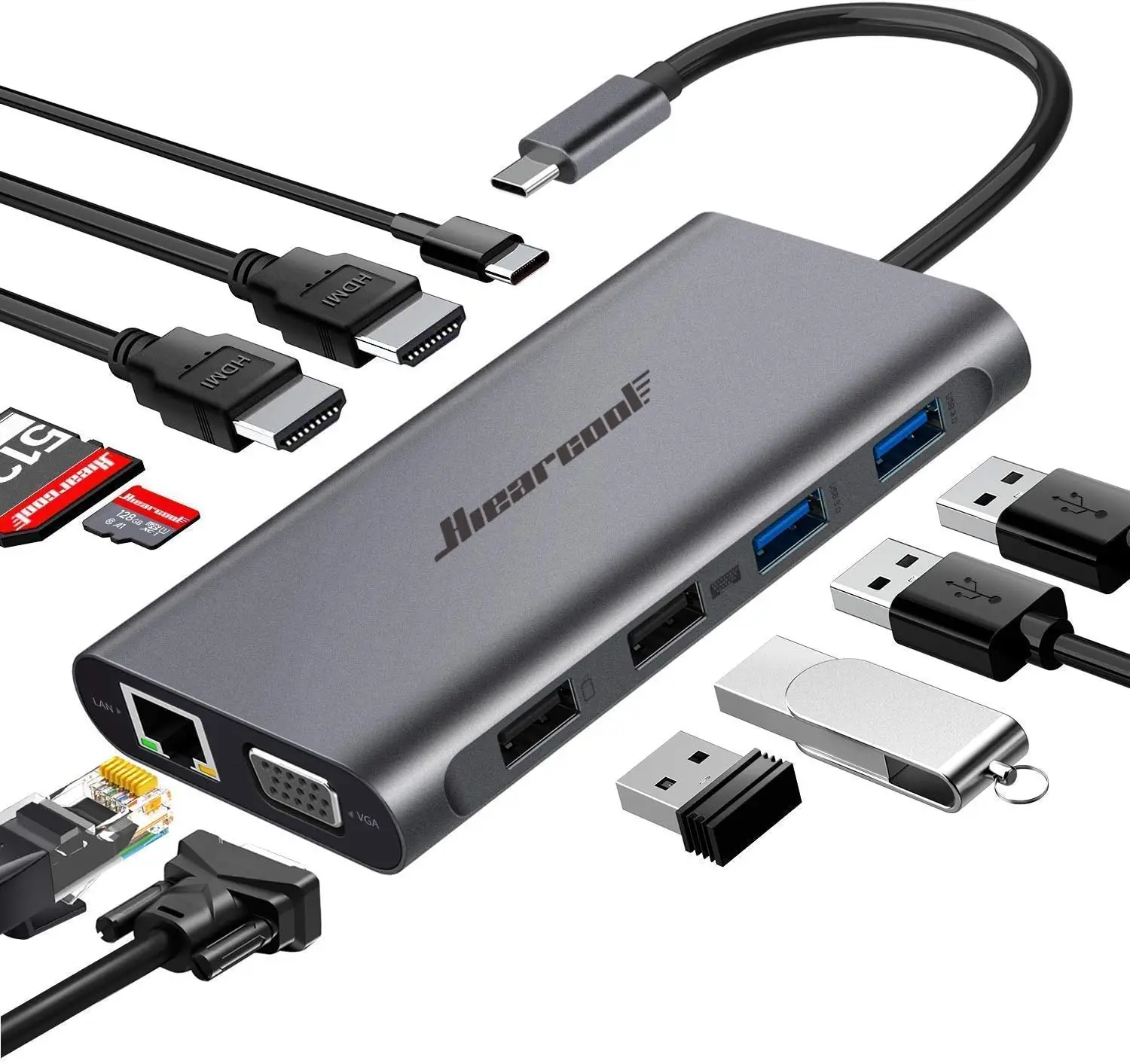 Док-станция 11-в-1 USB-C с тройным дисплеем, зарядкой PD, Gigabit Ethernet для ноутбуков Dell HP Lenovo
Док-станция 11-в-1 USB-C с тройным дисплеем, зарядкой PD, Gigabit Ethernet для ноутбуков Dell HP Lenovo