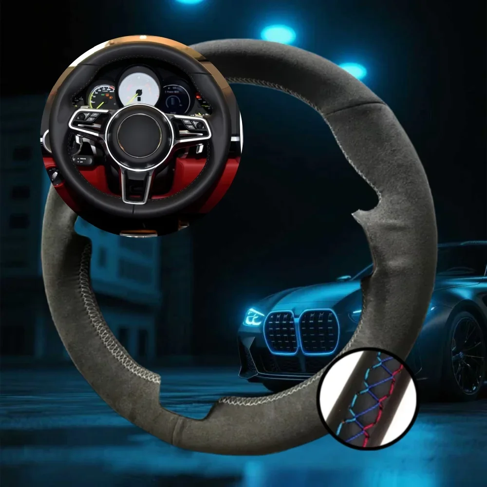 Customized Car Steering Wheel Cover For Porsche Cayman Boxster Cayenne Macan Panamera Car Accessories Hand-sewn Steering Wrap
Customized Car Steering Wheel Cover For Porsche Cayman Boxster Cayenne Macan Panamera Car Accessories Hand-sewn Steering Wrap