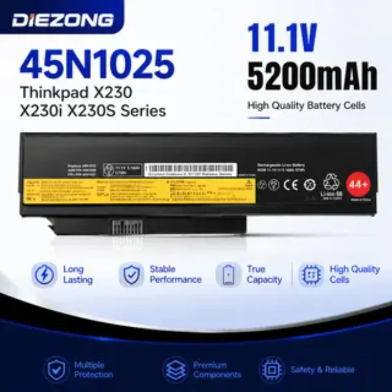 For Lenovo Thinkpad Battery 45N1025 45N1024 45N1028 45N1029 45N1020 45N1021, 11.1V 5200mAh for Thinkpad X230 X230i X230S Series
For Lenovo Thinkpad Battery 45N1025 45N1024 45N1028 45N1029 45N1020 45N1021, 11.1V 5200mAh for Thinkpad X230 X230i X230S Series