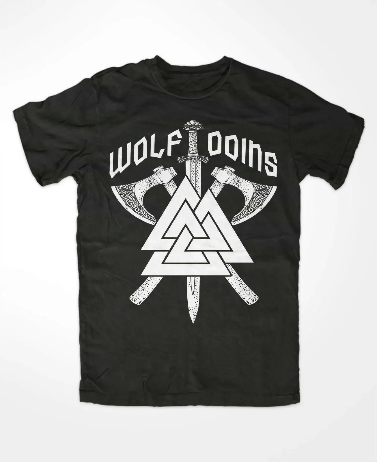 Odin's Wolf Nordic Warrior Valknut Rune Crossed Battlaxe T-Shirt 100% Cotton O-Neck Short Sleeve Summer Casual Mens T-shirt
Odin's Wolf Nordic Warrior Valknut Rune Crossed Battlaxe T-Shirt 100% Cotton O-Neck Short Sleeve Summer Casual Mens T-shirt
