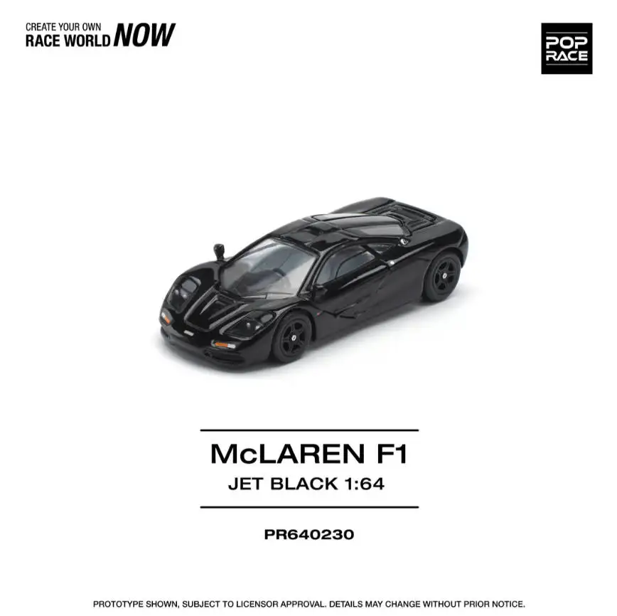 In Stock Ready To Ship POP Race 1:64 McLaren F1 Black Diecast Car Model #PR64-230
In Stock Ready To Ship POP Race 1:64 McLaren F1 Black Diecast Car Model #PR64-230