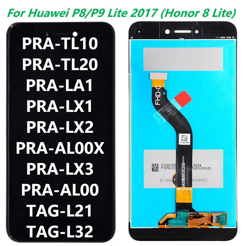 5.2 '' LCD Display For Huawei P8/P9 Lite 2017 PRA-LA1/LX2 LCD Touch Screen Digitizer Assembly For Huawei honor 8 Lite With Frame
5.2 '' LCD Display For Huawei P8/P9 Lite 2017 PRA-LA1/LX2 LCD Touch Screen Digitizer Assembly For Huawei honor 8 Lite With Frame