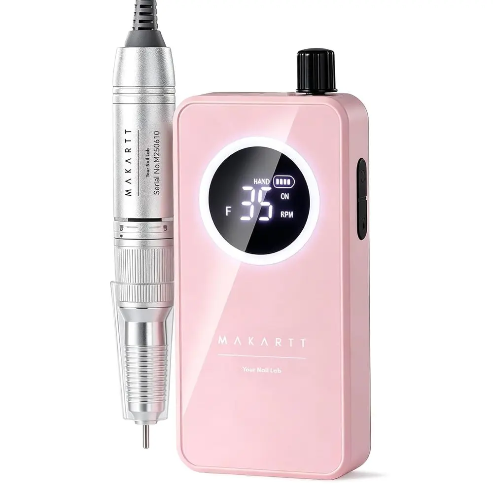 35000RPM Rechargeable Electric Nail Drill for Gel and Acrylic Nail Shaping and Removal, Quiet, Lightweight, 6H Battery, Easy for
35000RPM Rechargeable Electric Nail Drill for Gel and Acrylic Nail Shaping and Removal, Quiet, Lightweight, 6H Battery, Easy for