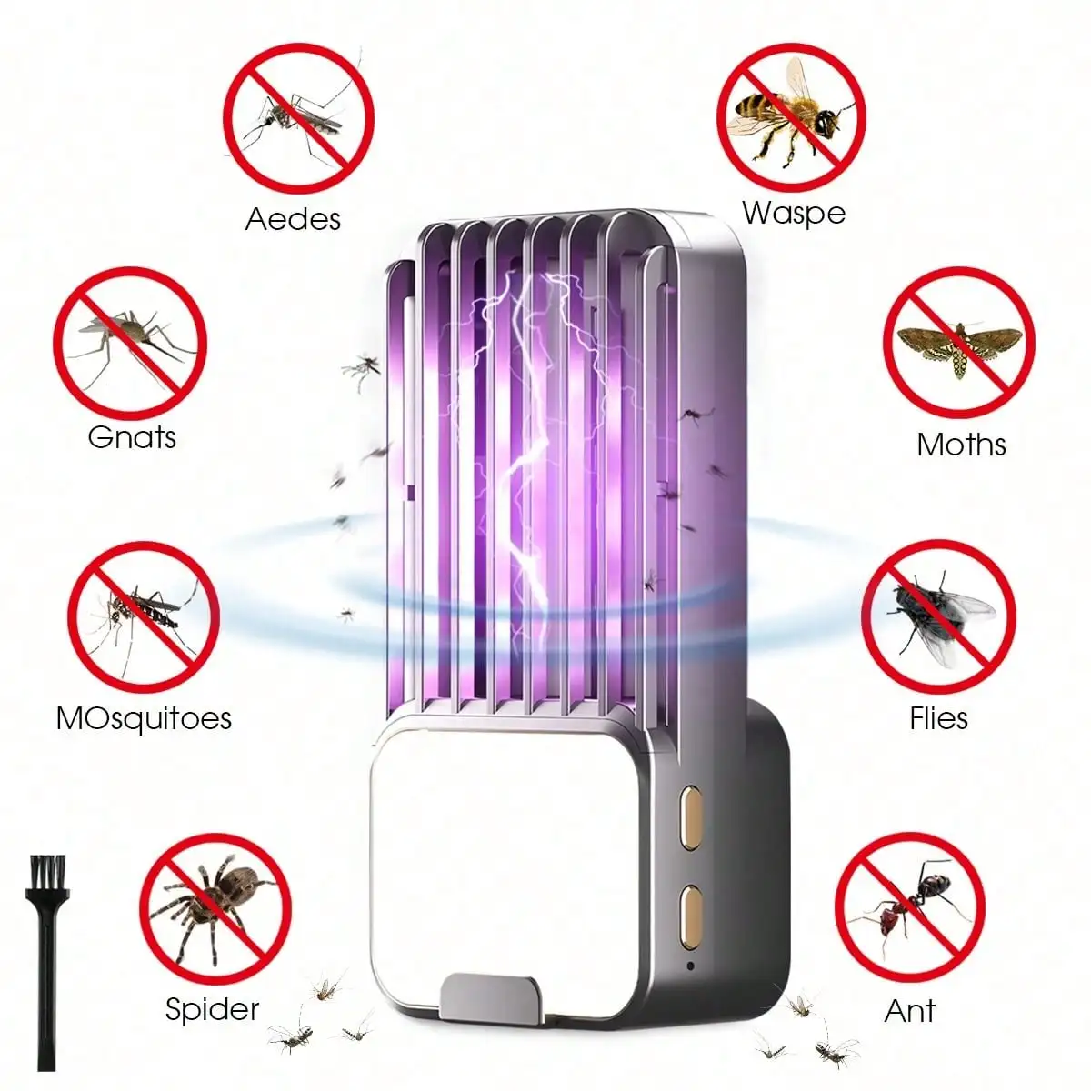 1 New Electric Shock Mosquito Killer Lamp, Silent Indoor Mosquito Trap, Indoor Mosquito Repellent with Purple Ultraviolet Rays
1 New Electric Shock Mosquito Killer Lamp, Silent Indoor Mosquito Trap, Indoor Mosquito Repellent with Purple Ultraviolet Rays