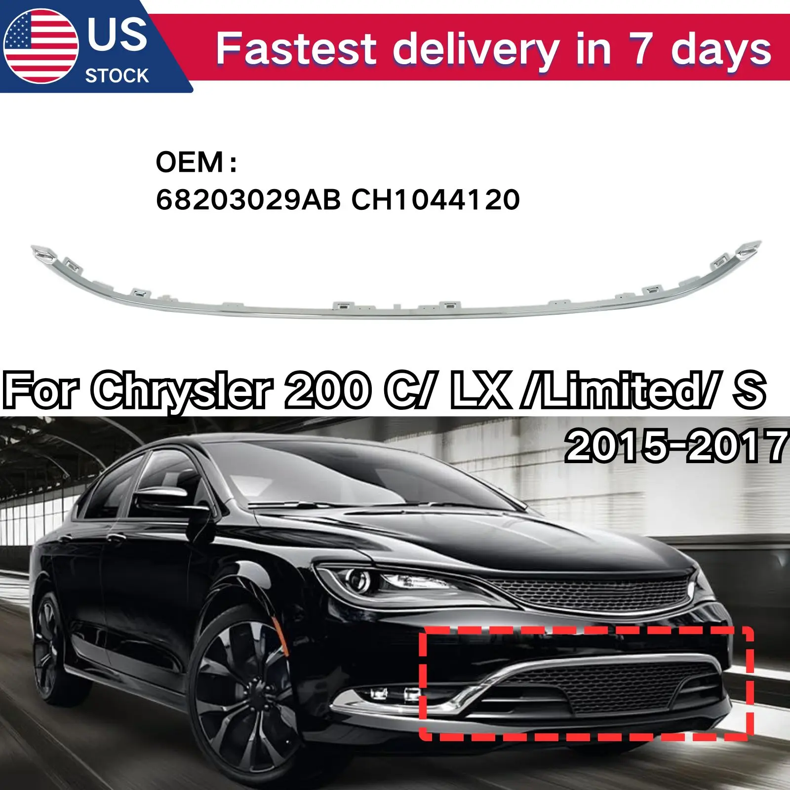 Хромированная накладка на передний бампер автомобиля для Chrysler 200 C/LX/S 2015 2016 2017 68203029 АБ Ч 1044120 Автомобильные аксессуары
Хромированная накладка на передний бампер автомобиля для Chrysler 200 C/LX/S 2015 2016 2017 68203029 АБ Ч 1044120 Автомобильные аксессуары