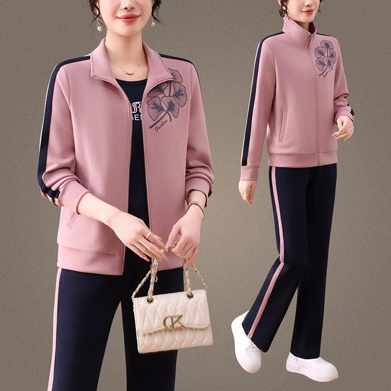 Свободный комплект спортивной одежды для женщин 35+ Весна Осень 2025 Новый повседневный комплект футболок для бега для мамы из полиэстера и модала...
Свободный комплект спортивной одежды для женщин 35+ Весна Осень 2025 Новый повседневный комплект футболок для бега для мамы из полиэстера и модала...