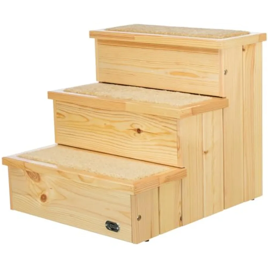 Wooden Dog Stairs with nslip Carpet - 3 Step Pet Stairs for Beds and Couches - with Additional Storage Space - in
Wooden Dog Stairs with nslip Carpet - 3 Step Pet Stairs for Beds and Couches - with Additional Storage Space - in
