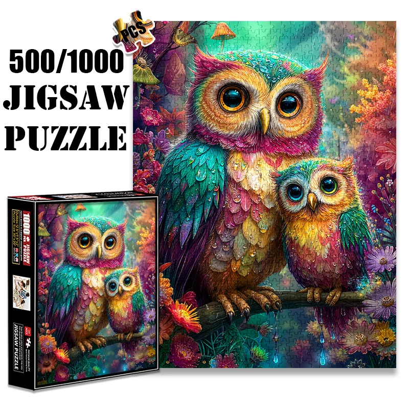 Пазл для взрослых, 1000 шт., большой размер 27,56x19,69 дюйма, мечтательный дизайн радужной совы, 500 шт. бумажный пазл. Креативная игра своими руками S
Пазл для взрослых, 1000 шт., большой размер 27,56x19,69 дюйма, мечтательный дизайн радужной совы, 500 шт. бумажный пазл. Креативная игра своими руками S