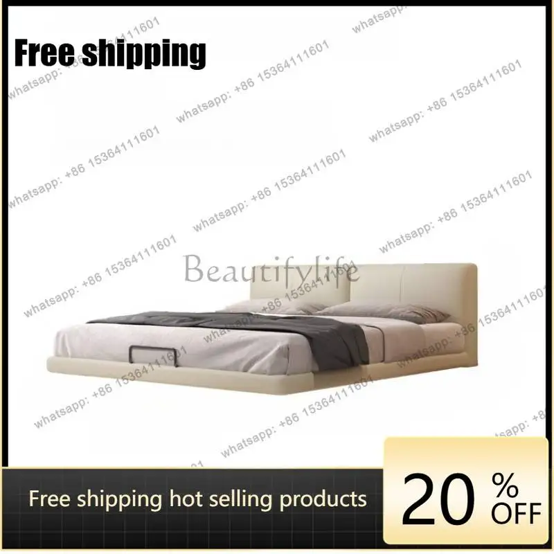 LJY White Soft Double Bed Couples Australia Style Floating Modern Double Bed Luxury Japanese Wooden Camas De Dormitori Furniture
LJY White Soft Double Bed Couples Australia Style Floating Modern Double Bed Luxury Japanese Wooden Camas De Dormitori Furniture