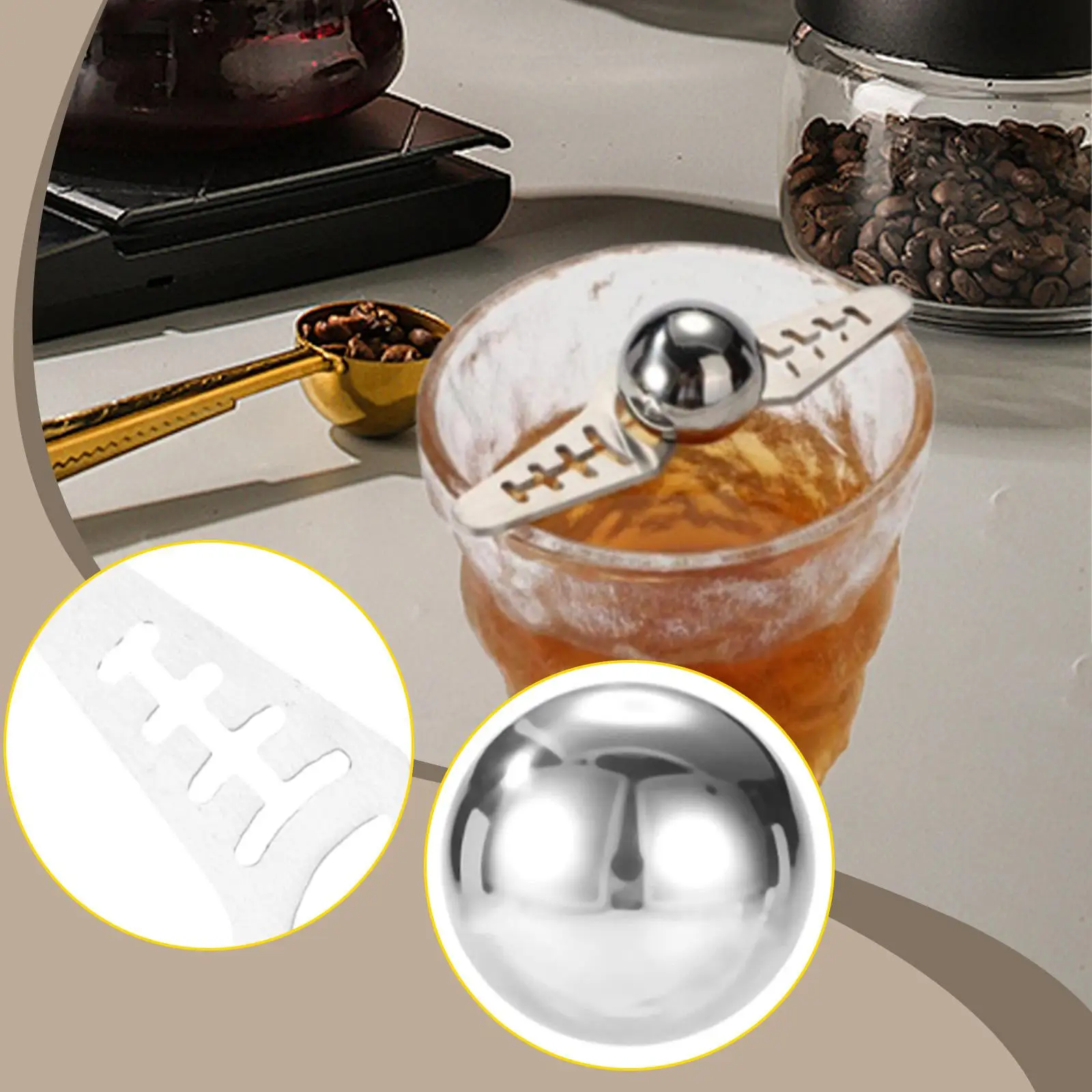 Espresso Cooling Ball with Stand Multipurpose Easy to Clean Portable Espresso Chilling Ball for Bar Candy Pudding Juice Tea
Espresso Cooling Ball with Stand Multipurpose Easy to Clean Portable Espresso Chilling Ball for Bar Candy Pudding Juice Tea