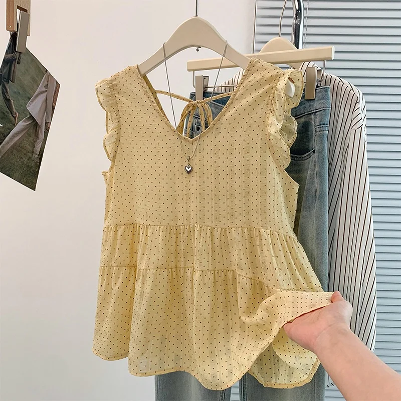 plus Size Women's Summer Polka Dot Doll Shirt Top T-Shirt Meat Covering Base Shirt Commute Style Short Length Thin Model
plus Size Women's Summer Polka Dot Doll Shirt Top T-Shirt Meat Covering Base Shirt Commute Style Short Length Thin Model