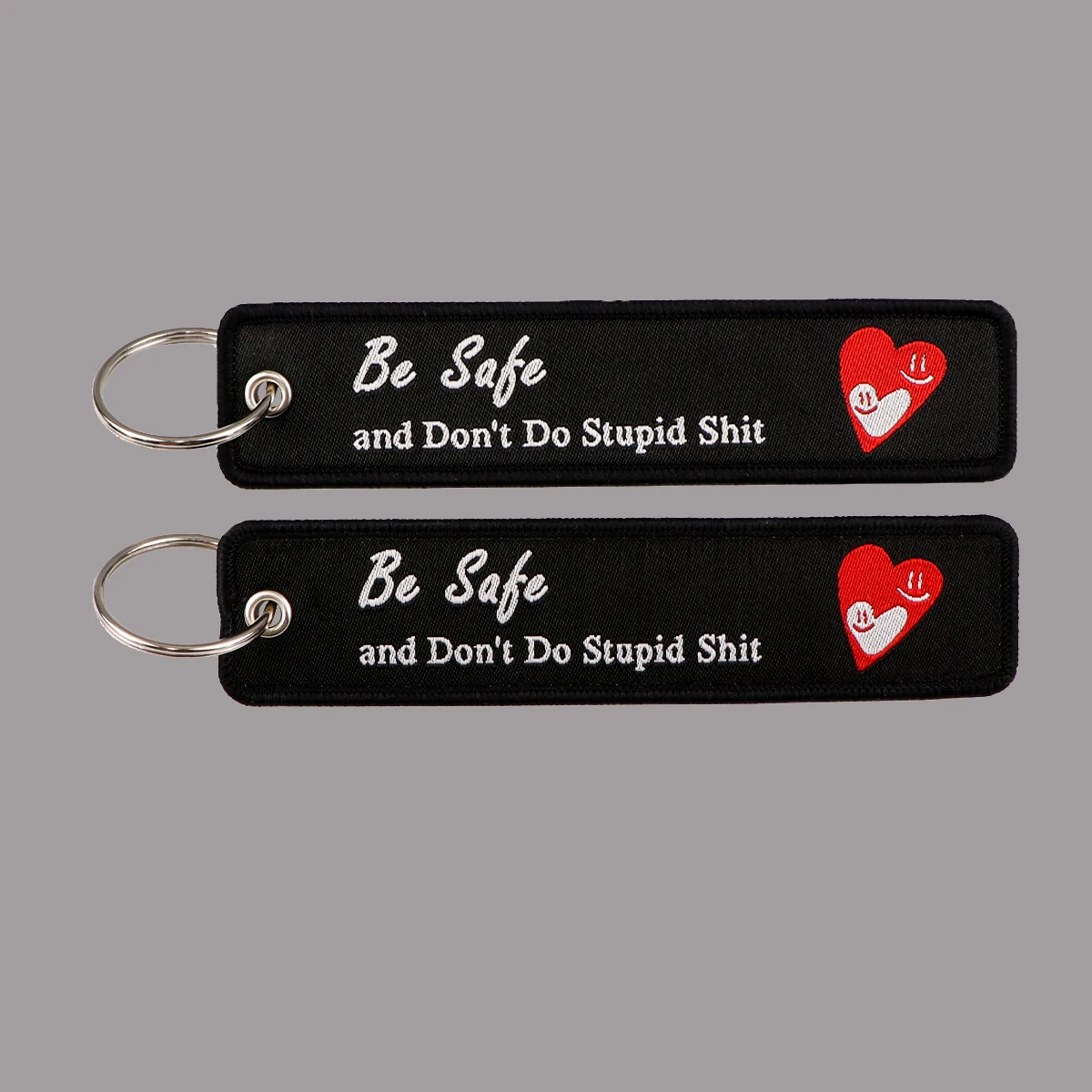 1PCS Be Safe Quotation Embroidered Keys Tag Keychains For Motorcycles Car Fashion Backpack Keyring Jewelry Accessories
1PCS Be Safe Quotation Embroidered Keys Tag Keychains For Motorcycles Car Fashion Backpack Keyring Jewelry Accessories