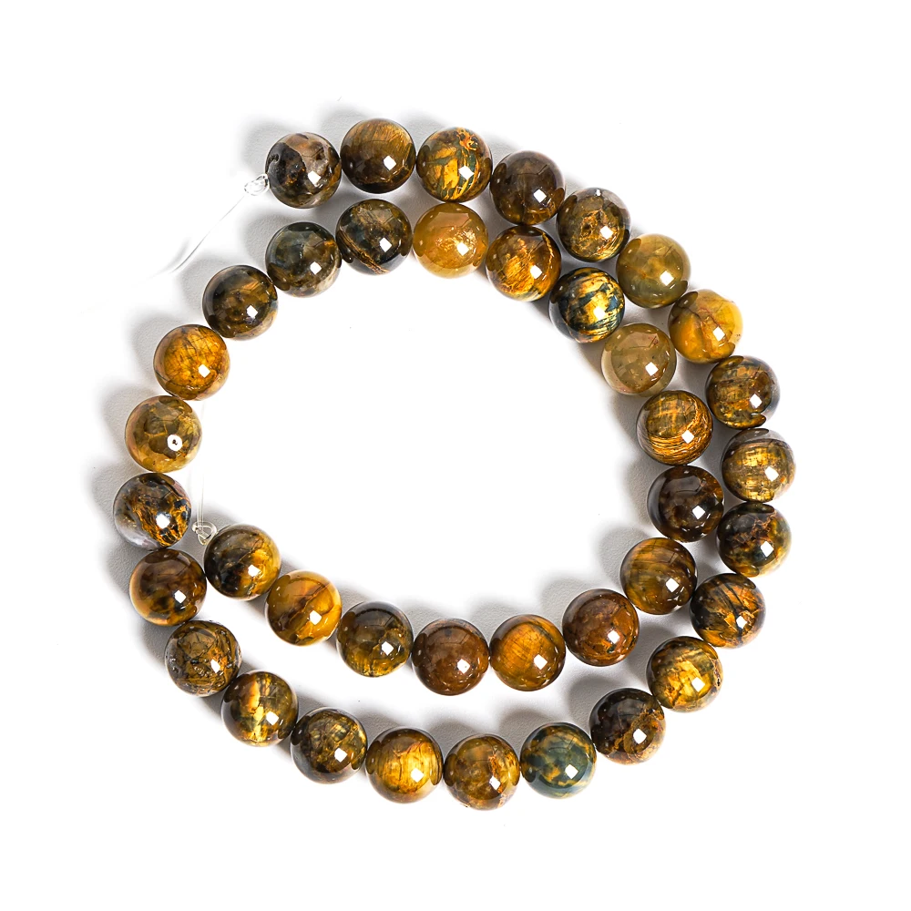 Natural Golden Tiger Eye Stone Beads Round Loose Spacer Beads For Jewelry Making DIY Bracelet Necklace Accessories 4/6/8/10Mm
Natural Golden Tiger Eye Stone Beads Round Loose Spacer Beads For Jewelry Making DIY Bracelet Necklace Accessories 4/6/8/10Mm