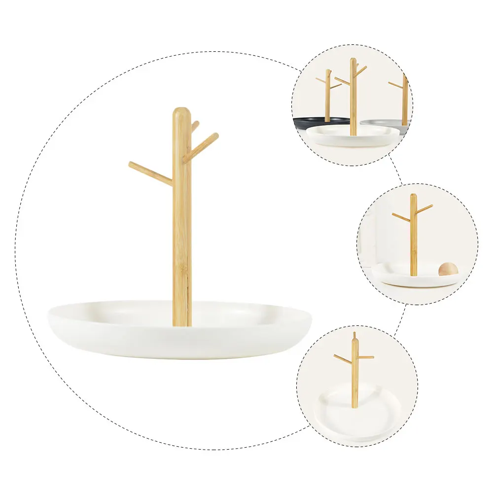 Bamboo Craft Jewelry Display Rack Storage Tray Desktop Decoration Necklace Earrings Holder Gift for Wedding Birthday Christmas
Bamboo Craft Jewelry Display Rack Storage Tray Desktop Decoration Necklace Earrings Holder Gift for Wedding Birthday Christmas