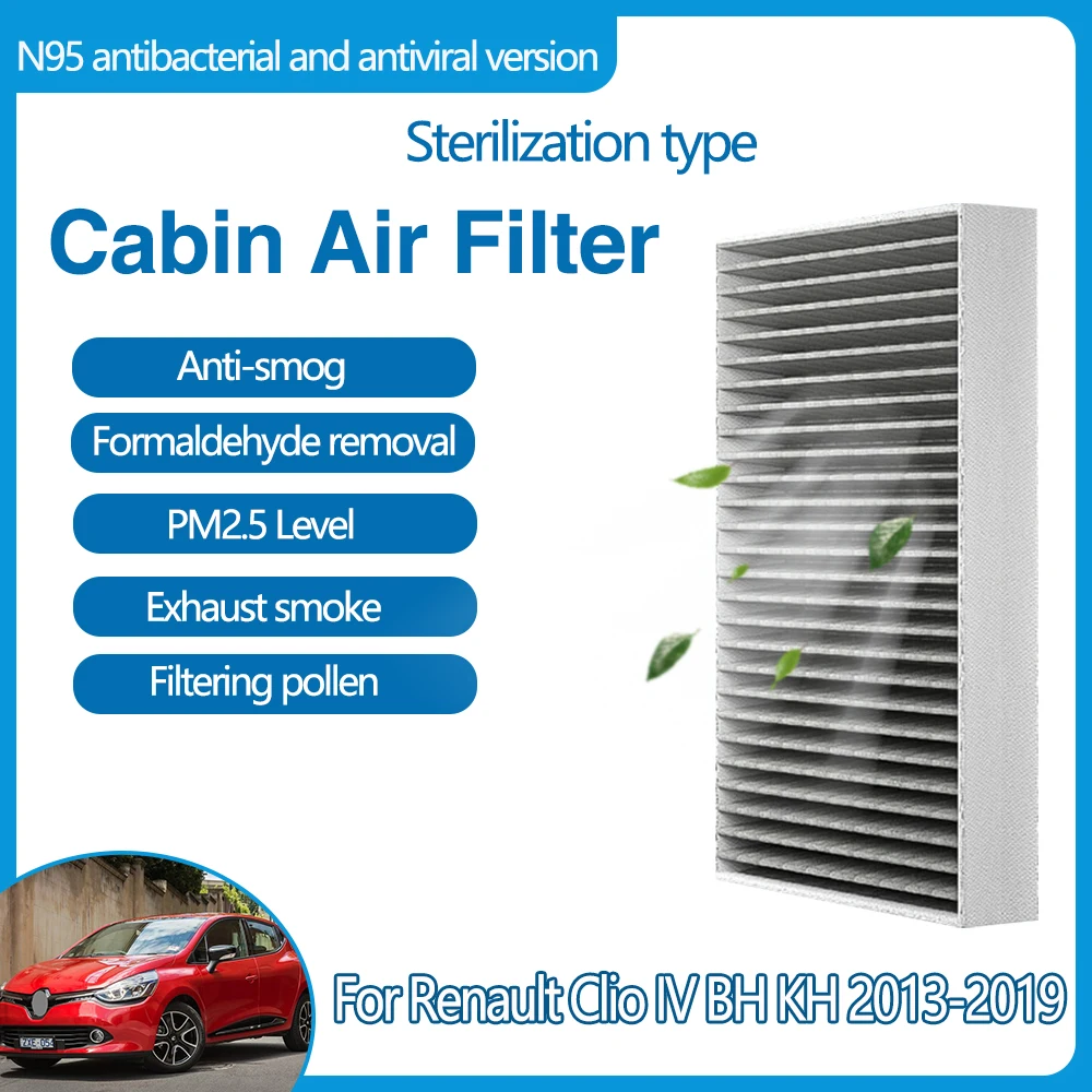 For Renault Clio IV Renault Lutecia BH KH 2013 2014 2015 2016 2017 2018 2019 Car Accessories Activated Carbon Cabin Air Filter
For Renault Clio IV Renault Lutecia BH KH 2013 2014 2015 2016 2017 2018 2019 Car Accessories Activated Carbon Cabin Air Filter