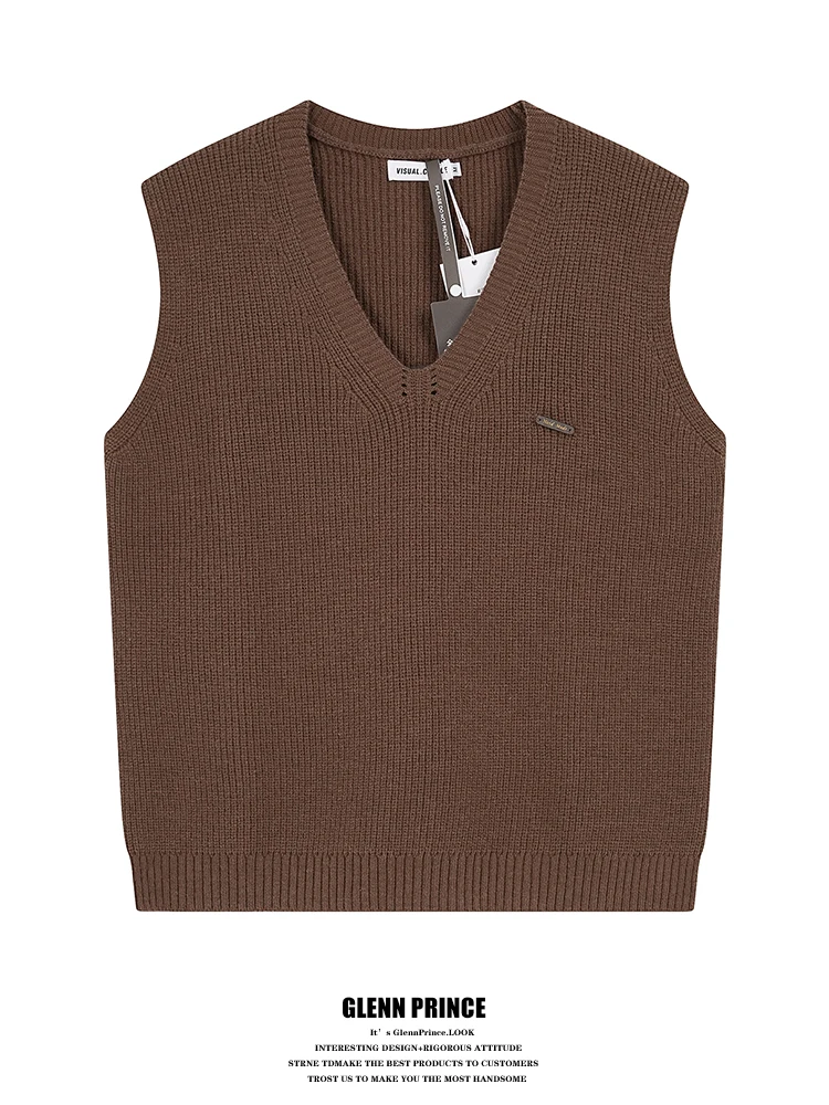 GPstudio Men's Knitted Vest Autumn Winter Versatile Basic Color V-ne Svel Sweater Inner Wear Casual Sle
GPstudio Men's Knitted Vest Autumn Winter Versatile Basic Color V-ne Svel Sweater Inner Wear Casual Sle