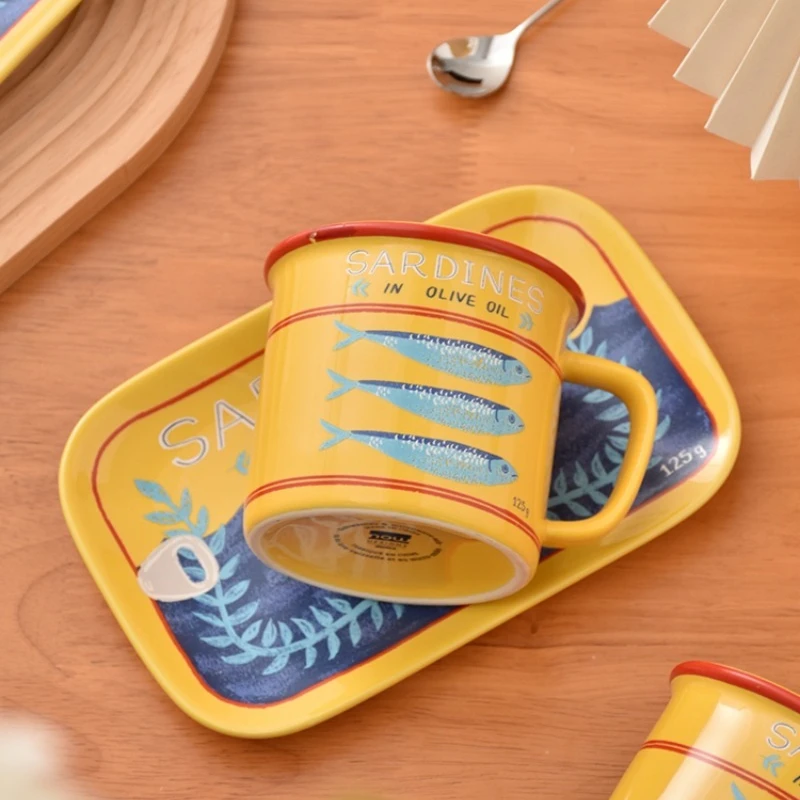 1PC Cute Cartoon Creative Ocean Sardines Mug Large Capacity Ceramic Coffee Mug Cups Household Goods Gift
1PC Cute Cartoon Creative Ocean Sardines Mug Large Capacity Ceramic Coffee Mug Cups Household Goods Gift