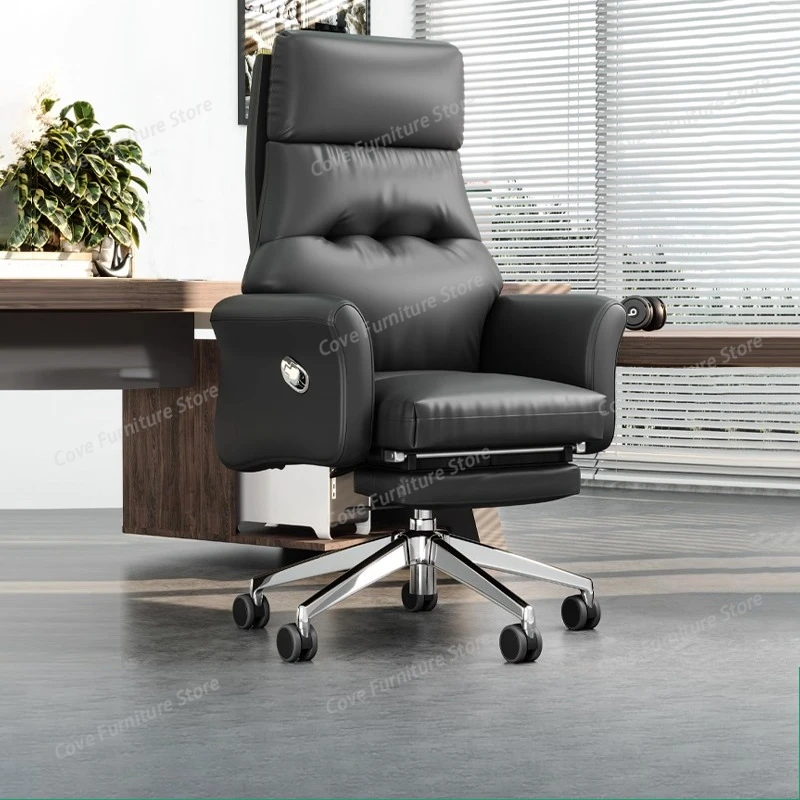 Leather Massage Office Chair Luxury Cheap Soft Arm High Office Chair Oversized Ergonomic Silla De Escritorio Office Furniture
Leather Massage Office Chair Luxury Cheap Soft Arm High Office Chair Oversized Ergonomic Silla De Escritorio Office Furniture