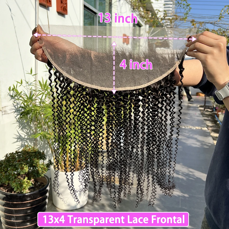 13x4 Transparent Lace Frontal Kinky Curly Human Hair #1B Natural Black Color PrePlucked Invisible Lace Closure 100% Human Hair
13x4 Transparent Lace Frontal Kinky Curly Human Hair #1B Natural Black Color PrePlucked Invisible Lace Closure 100% Human Hair