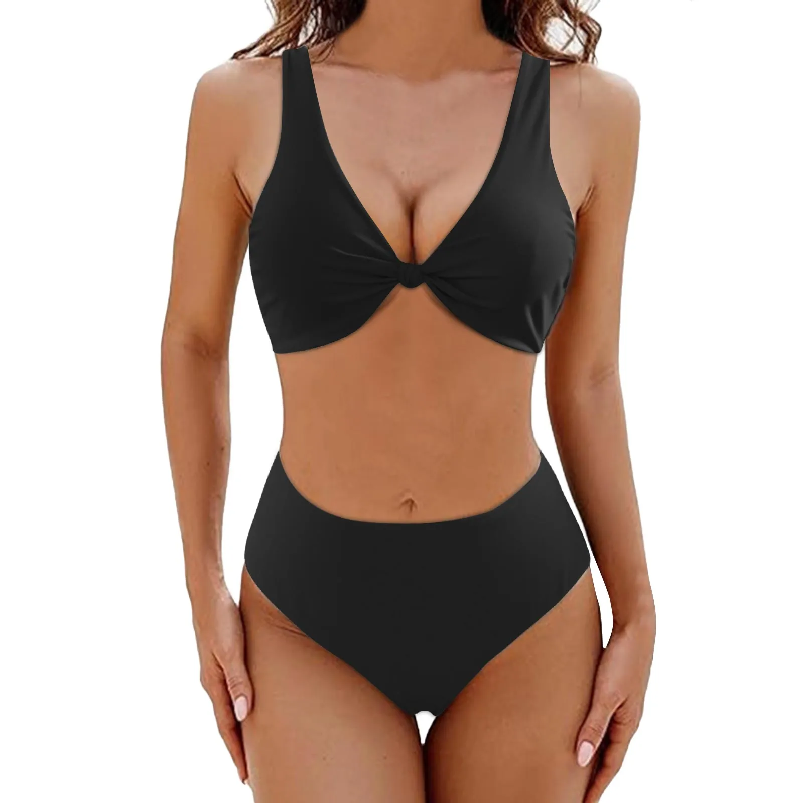 High Waist Solid Color Bikini Sets Swimsuit Women Push Up Two Piece Swimwear Set Tankini Beach Mujer Sexy Biquini Suit Clothing
High Waist Solid Color Bikini Sets Swimsuit Women Push Up Two Piece Swimwear Set Tankini Beach Mujer Sexy Biquini Suit Clothing