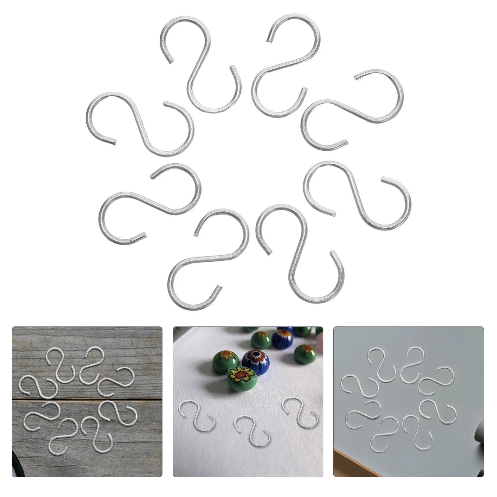 100Pcs S Shaped Kiln Hanging Hooks High Temp Alloy Ceramic Firing Supports for Pendant Beads Glass Fusing Ornaments Pottery
100Pcs S Shaped Kiln Hanging Hooks High Temp Alloy Ceramic Firing Supports for Pendant Beads Glass Fusing Ornaments Pottery