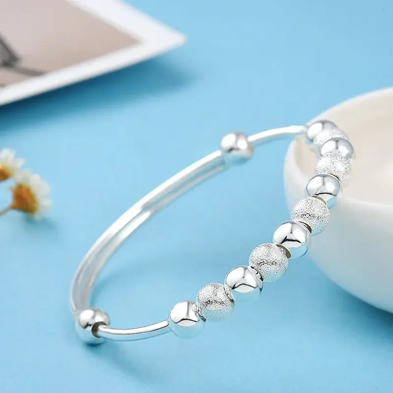 Wholesale Charms 925 Sterling Silver Lucky Beads Bracelets Bangles Noble For Women Fashion Party Wedding Jewelry Adjustable
Wholesale Charms 925 Sterling Silver Lucky Beads Bracelets Bangles Noble For Women Fashion Party Wedding Jewelry Adjustable
