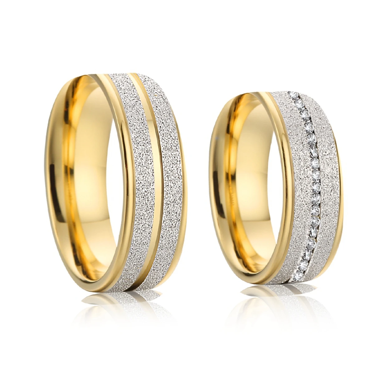 Collector-grade Moissanite Cubic Zirconia Couple Rings Custom Two-Tone Gold and Silver Matching Wedding Bands
Collector-grade Moissanite Cubic Zirconia Couple Rings Custom Two-Tone Gold and Silver Matching Wedding Bands