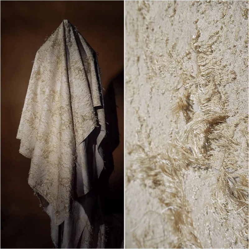 L50cm X W130cm Handcrafted 3D Floral Embossed Textured Fringe Fabric for Maxi Dress Suit Designer Couture Sewing Material Cloth
L50cm X W130cm Handcrafted 3D Floral Embossed Textured Fringe Fabric for Maxi Dress Suit Designer Couture Sewing Material Cloth