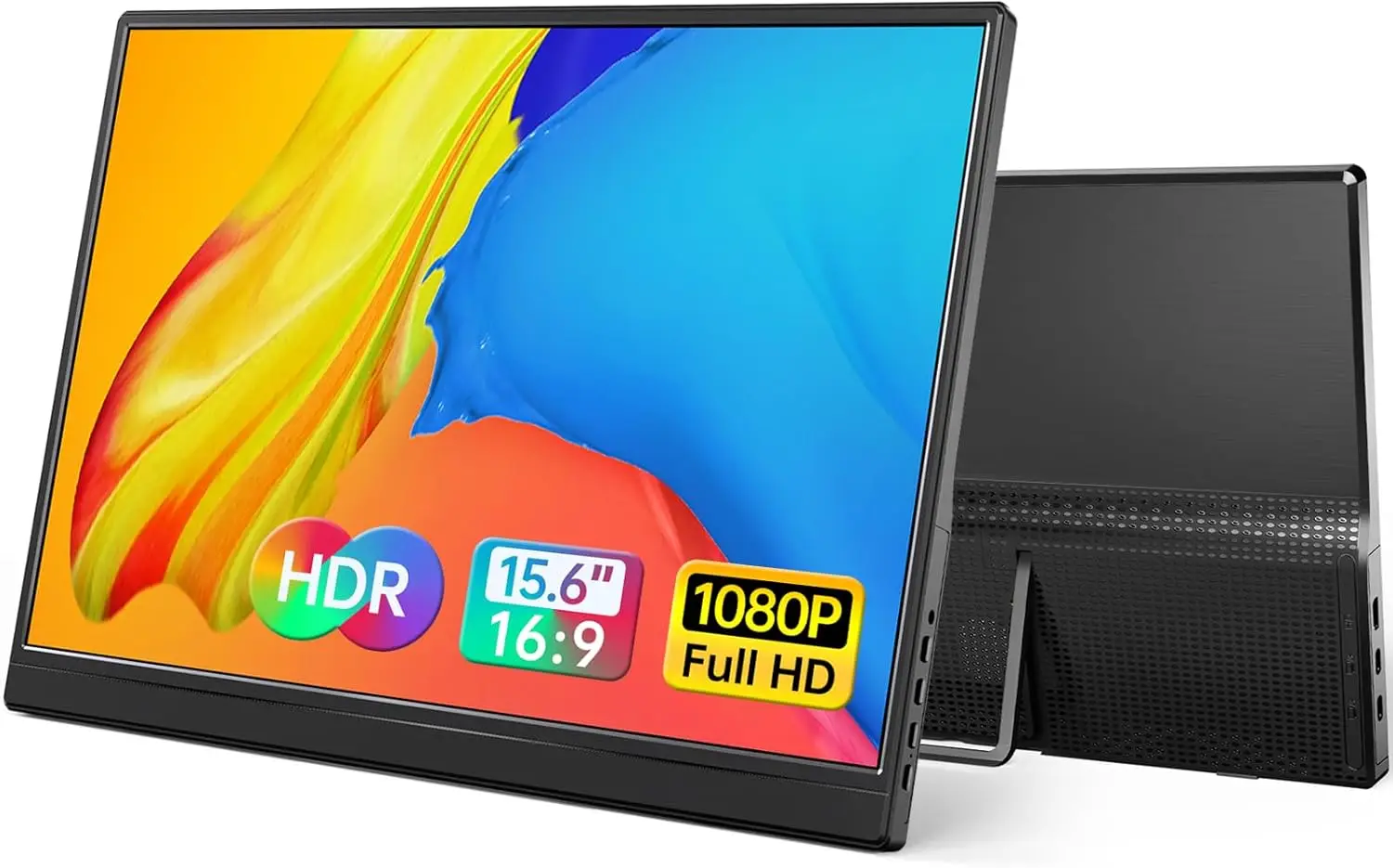 15.6" FHD Portable Monitor USB-C HDMI Ultra-Slim Travel Monitor for Laptop PC Mac Phone PS Xbox Switch IPS Gaming Display
15.6" FHD Portable Monitor USB-C HDMI Ultra-Slim Travel Monitor for Laptop PC Mac Phone PS Xbox Switch IPS Gaming Display