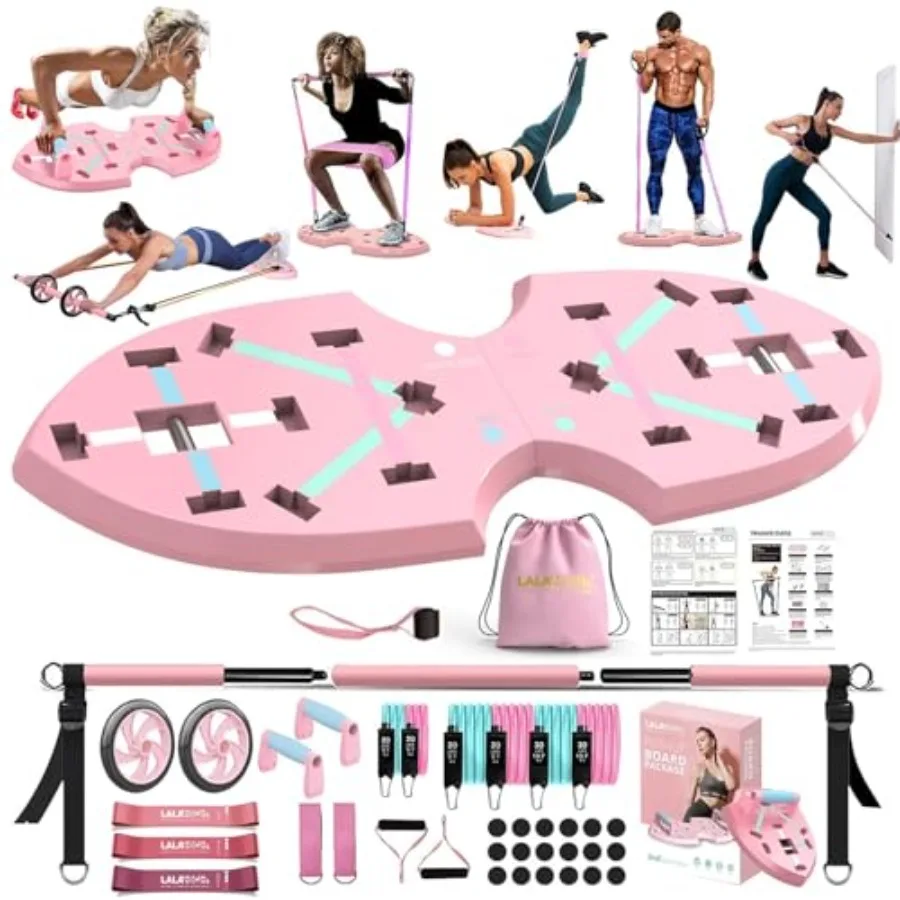 Home Gym Push Up Board 36-in-1 with Ab Roller Resistance Bands Portable Foldable Workout Board for Full Body Strength Training
Home Gym Push Up Board 36-in-1 with Ab Roller Resistance Bands Portable Foldable Workout Board for Full Body Strength Training