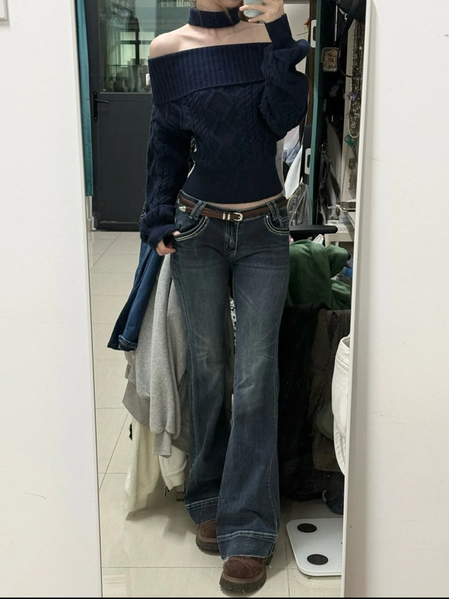 Джинсы женские джинсовые Deep Blue Bell Bot, весна 2026, зауженные, в пол, в американском стиле High Street, сексуальные, с низкой посадкой
Джинсы женские джинсовые Deep Blue Bell Bot, весна 2026, зауженные, в пол, в американском стиле High Street, сексуальные, с низкой посадкой