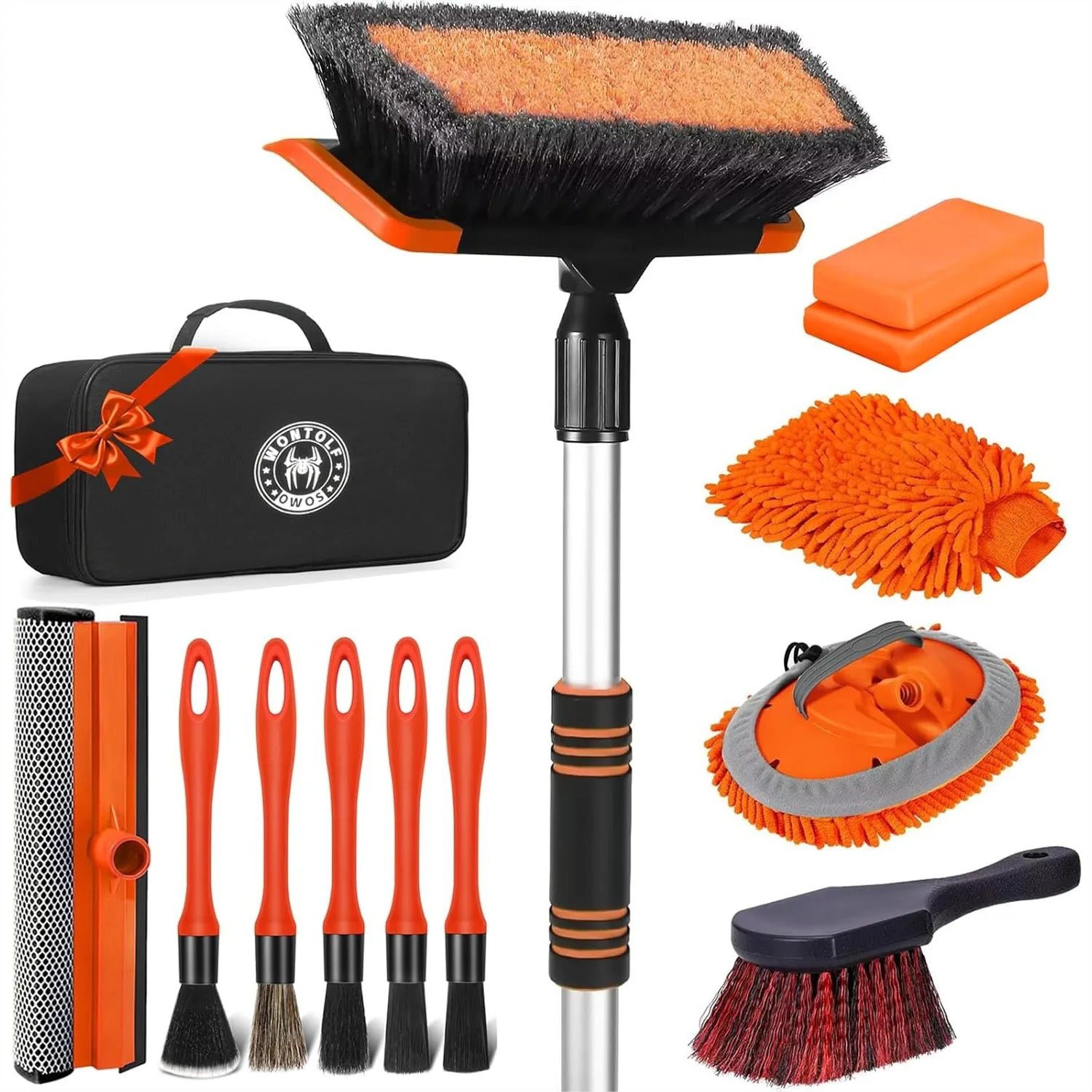 62'' Car Wash Brush with Long Handle, Complete Car Wash Kit, Scratch-Free Car Cleaning Brush Mop Kit with Clay Bar, Wash Mitt,
62'' Car Wash Brush with Long Handle, Complete Car Wash Kit, Scratch-Free Car Cleaning Brush Mop Kit with Clay Bar, Wash Mitt,