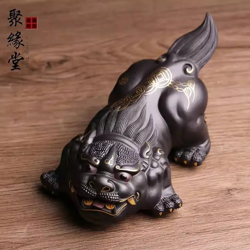 Yixing Purple Clay Pet Ornaments, Wealth-Attracting Pixiu Golden Toad, Masterfully Handcrafted, Suitable For Play And Kung Fu
Yixing Purple Clay Pet Ornaments, Wealth-Attracting Pixiu Golden Toad, Masterfully Handcrafted, Suitable For Play And Kung Fu