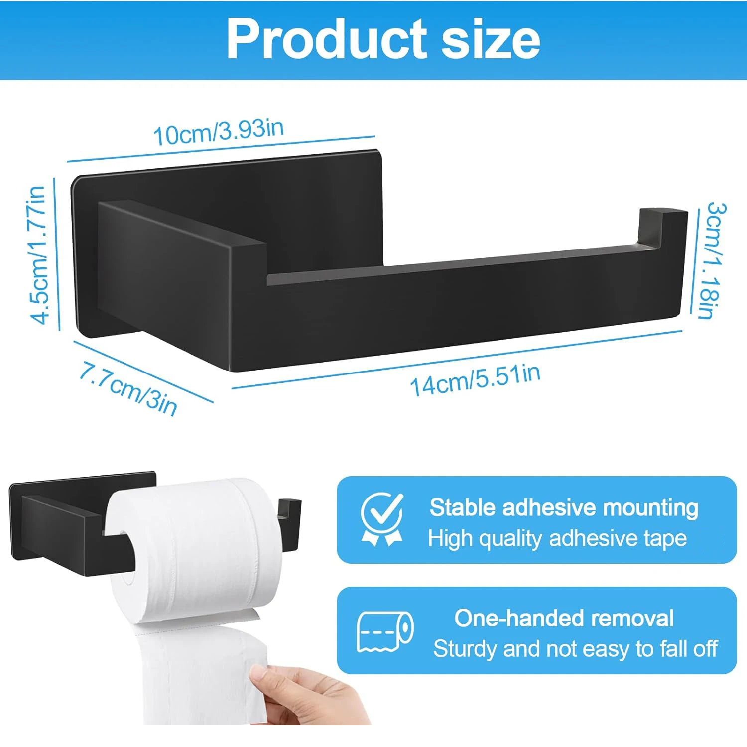 Adhesive Toilet Paper Holder Kitchen Roll Towel Rack Napkin Dispenser Absorbent Stand Tissue Hanger Bathroom Accessories
Adhesive Toilet Paper Holder Kitchen Roll Towel Rack Napkin Dispenser Absorbent Stand Tissue Hanger Bathroom Accessories