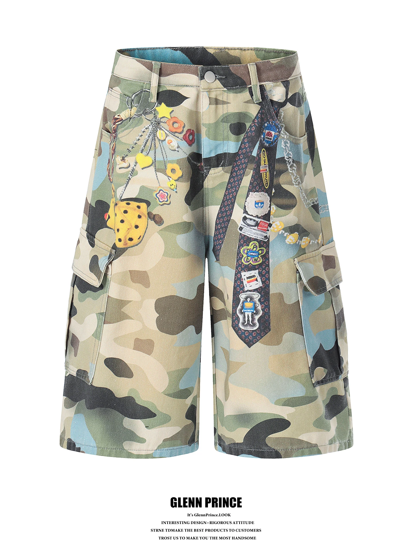 GPstudio American 3D Fun Print Camouflage Workwear Seven-Foot Pants Loose Straight Short Shorts for Men And Women Summer Stre...
GPstudio American 3D Fun Print Camouflage Workwear Seven-Foot Pants Loose Straight Short Shorts for Men And Women Summer Stre...